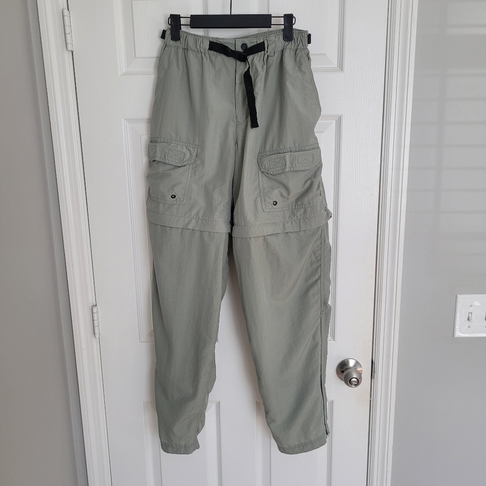 NWOT Women’s REI Nylon Convertible Zip Off Cargo Khaki Pants Shorts SIZE M